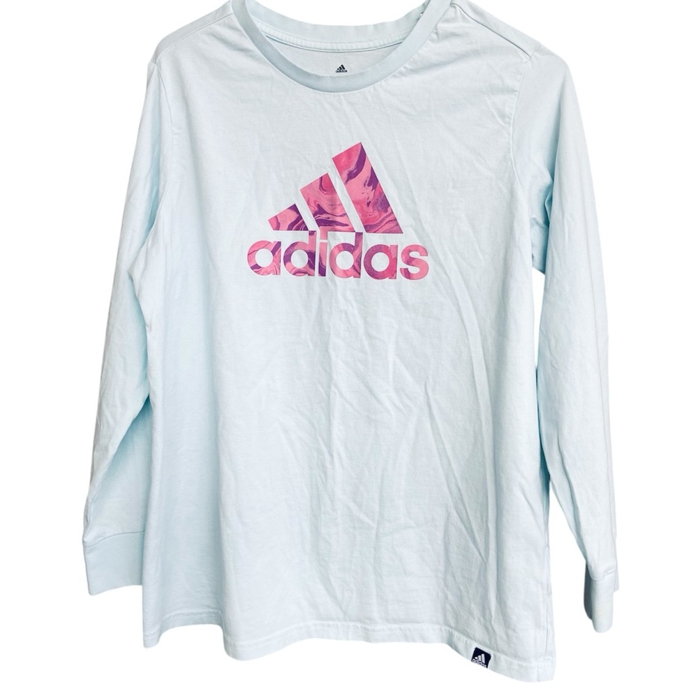 Adidas Long Sleeve Light Blue Shirt Size 1X